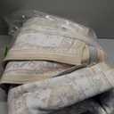 BESTSWEETIE 6x9 Area Rugs for Living Room Washable Non Slip Carpet Low Pile Soft Vintage Print Pattern Rug for Bedroom Dining Room Kitchen Entryway Indoor-Cream/Light 