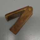 Striking Viking Folding Wooden Comb for Men - Sandalwood Switchblade Beard Comb for Grooming and Styling - Use Dry or With Oils & Balms