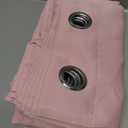 KOUFALL Pink Kitchen Curtains Sets of 2 Piece, Pastel Rose Blush Boho Half Window Curtains for Bathroom,36 Inch Length, 52"W x 63"L size