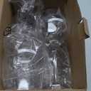 KX-WARE Classic Acrylic All-Purpose Wine Glasses, 19-ounce Plastic Stem Wine Glasses, set of 8 Clear