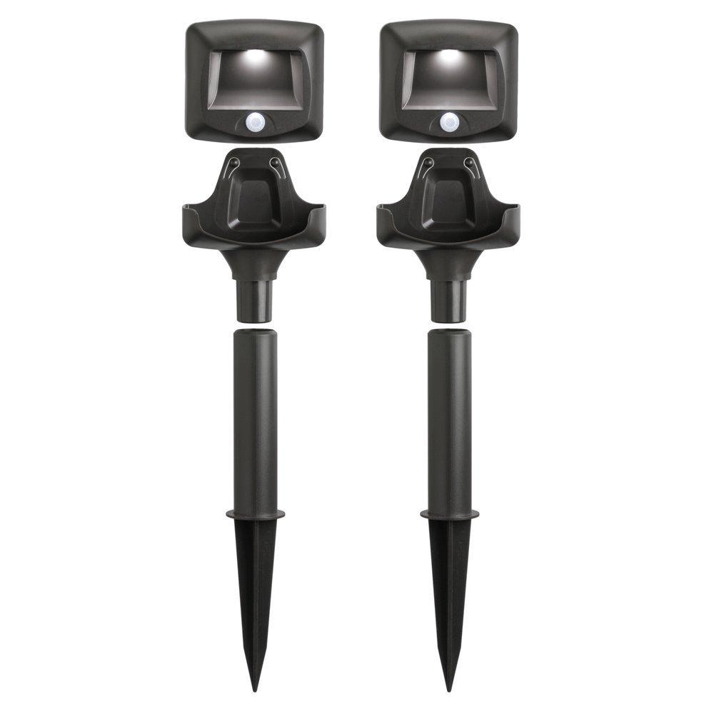 Mr Beams MB572 Wireless Battery-Powered Motion Sensing LED Path Lights, 2-Pack, Brown