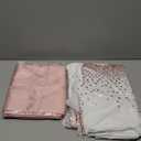 12 Pack Rose Gold Tablecloth and Table Runner Set Party Decorations, White and Rose Gold Plastic Disposable Tablecloth and Satin Table Runner for Wedding Birthday Bridal Graduation Anniversary Party