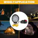 Cordless 20V Max LED Work Light for Dewalt 20V Work Light(Bonus 1Pack 7.0Ah Battery Included)-2000LM Flashlight&LED Flood Light with Low Voltage Protection Port-Perfect for Workshop,Camping,Outdoors