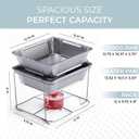 Alpha Living 6 Pack - Disposable Chafing Dish Buffet Set, Half Size Pans, Welded Body Food Warmers for Parties, Fuel Cans Complete Set, Warming Trays