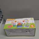 Montessori Baby Toys for Ages 6-18 Months - Pull String Teether, Stacking Blocks, Sensory Shapes Storage Bin, Infant Bath Time Fun, 4 in 1 Toddlers Toy Gifts for 1 2 3 Year Old Boys Girls