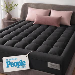 Niagara Sleep Solution 100% Cotton Top Full Size Mattress Pad, Pillow Top