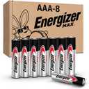 Energizer MAX AAA Batteries (8 Pack), Triple A Alkaline Batteries