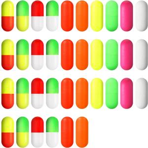 Skylety 100 Pieces Pompano Rig Floats for Surf Fishing Pill Snell Fishing Floats Making Kit for Trout Catfish Walleye
