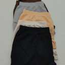 LALESTE Women's Boyshort Underwear Full Coverage Seamless Panties Soft Stretch Boxer Briefs 5 Packs (Medium)