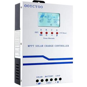 IPO 60A MPPT Solar Charge Controller, 12V/24V/36V/48V Auto Identification, Max 160V PV Input, Intelligent Regulator with LCD Display, Compatible with AGM, Gel, Flooded Lead-Acid and Lithium Batteries