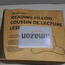 Reading Pillow with Adjustable Memory Foam,Adult Backrest with Arms, Back Pillow for Sitting in Bed with Washable Cover- Large, Purpule (Purple)