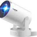 [Built-in Apps & 2026 Upgraded] Mini Projector with WiFi 6 and Bluetooth 5.4 Support 1080P Auto Keystone 180 Rotatable Projectors Portable Compatibile with HDMI/TV Stick/Memory Stick