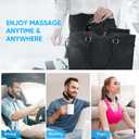 Electric Neck Massager with Heat - 10 Modes & 16 Levels, Portable for Travel, Perfect for Relaxation, Black