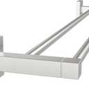 RUACQ Double Towel Bar, 24 Inch Bath Towel Rack for Bathroom, Square Base Hand Towel Holder, 304 Stainless Steel Towel Hanger Wall Mounted,Heavy Duty(Brushed Nickel)