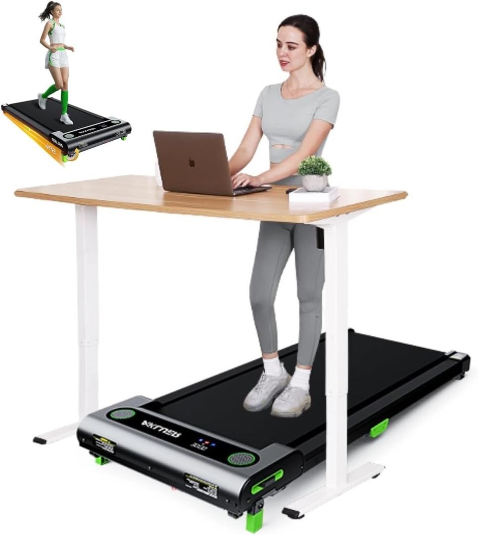 Walking Pad with Incline, Akluer Incline Treadmills for Home, 2.5 HP Under Desk Treadmill Small with Remote Control, Walking Pad Small Treadmill with LED Display (Charcoal Black)