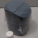 Mini Desk Trash Can with Lid with Trash Bags 180 Pcs Swing-Lid Tiny Countertop Garbage Bin Small Table Top Plastic Covered Waste Basket (Blue)