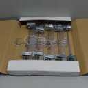 HOUSE DAY Clear Skirt Hangers with Clips, Non-Slip Plastic Pant Hanger with 2 Adjustable Clips, Upgraded Clip Hanger for Pants, Skirts, Shorts, 14" Clear Hangers 10 Pack, 360-Rotating Swivel Hook