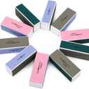 10PCS Nail Buffer Block, AHIER 4 Way Colorful Buffing Block Shine Polisher Nail Buffing File Manicure File Sanding Files