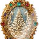 5 x Christmas Ornament 2025 - Vintage Christmas Ornament - Acrylic Xmas Ornament - Art Ornament - Christmas ornamentt 2025 - Christmas Ornaments 2025 - White Elephant Gifts - Xmas Tree Funny Decoration