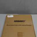 KASARO Peel and Stick Backsplash Shell Tiles, Mother of Pearl Mosaic Self Adhesive Tiles for Kitchen Wall Bathroom Bedroom Decor, Natural, 10-Sheet