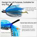 Pristis Jig Head Fishing Lures for Freshwater Saltwater, Weedless Swim Jig Teasers with Sharp Hooks & Exquisite Coating, Pre-Rigged Vibrating Swimbaits Kit Gear for Bass Crappie Walleye Trout Pike