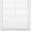 DEZ FURNISHINGS Cordless 1" Light Filtering Top Down Bottom Up Cellular Shade, 22"W x 64"H, White