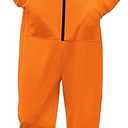 Ekouaer Christmas Mens Onesie Hooded Zipper Matching Pajamas Soft One Piece Pajamas for Men with Pocket, 2XL