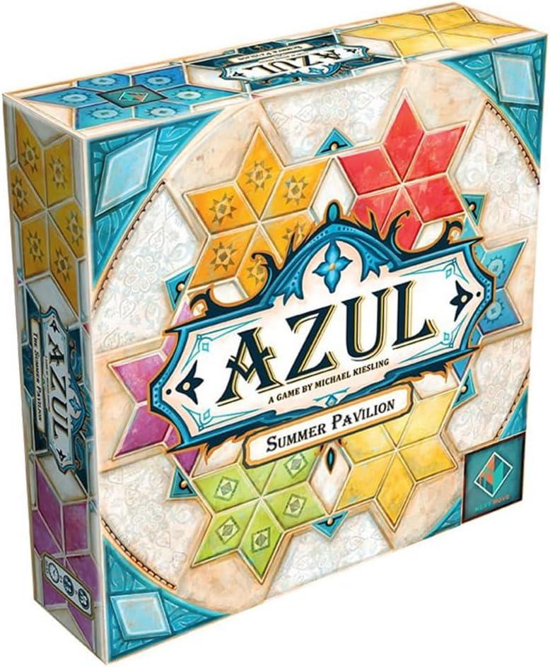 Asmodee Azul Summer Pavilion Board Game - Tile-Placement Strategy Game, Family Fun for Kids & Adults, Ages 8+, 2-4 Players, 30-45 Minute Playtime