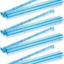 Mahjong Racks with Pushers,Blue Acrylic American Majiang Tile Racks,Imports Modern Mahjong Racks with Built-in Pushers- Set of 4