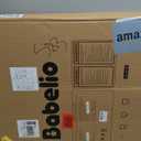 Babelio Baby Gate for Stairs & Doorways, 26-43" W 28" H No Bottom Bar| Easy Installation| One-Handed Operation| Auto-Close| Hardware Mount (Drill Needed) Safety Dog/Pet Gate (Brown Wood Pattern)