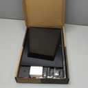 Universal TV Stand - Table Top TV Stand for 27-60 inch LCD LED TVs - 9 Level Height Adjustable TV Base Stand with Tempered Glass Base & Wire Management, VESA 400x400mm