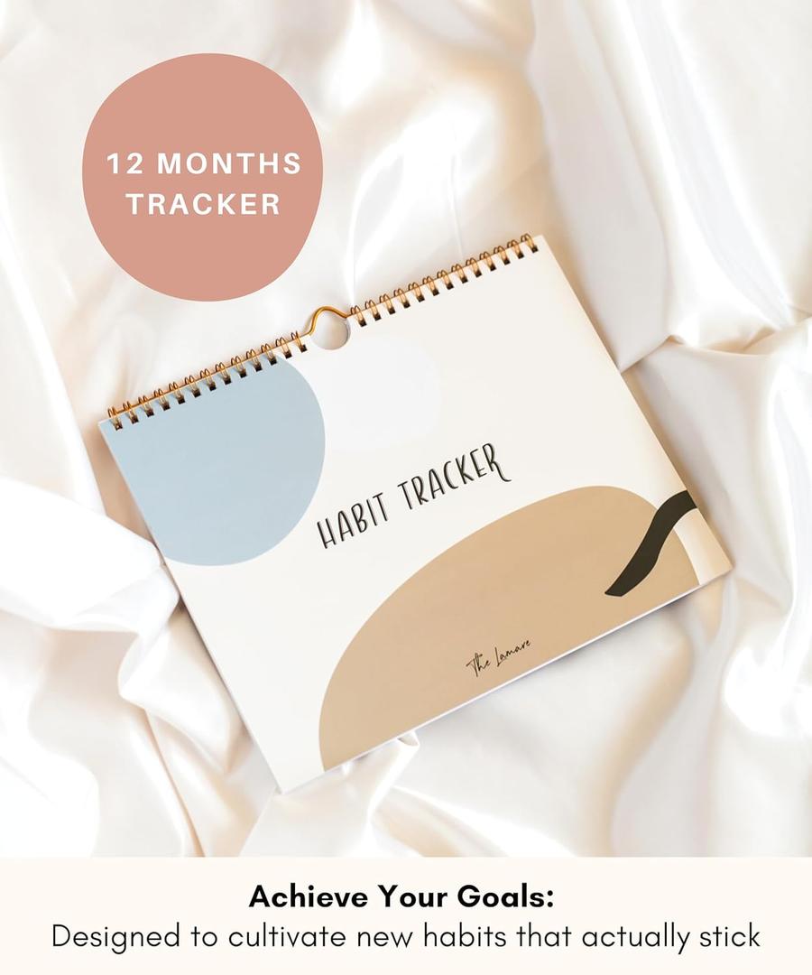 Lamare 2026 Habit Tracker Calendar – Premium Daily Habit Tracker Journal and Goal Board, Workout Motivation & Productivity Tool