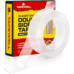Double Sided Tape Heavy Duty, Mounting Tape, Adhesive Strips for Pictures, Posters, Carpets & More (1.18  x 9.8 Ft)