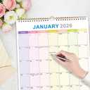 4 x 2026 Wall Calendar  18-Month Planner from January 2026 to June 2027, Stylish Monthly Planner for Home & Office Use (11"W x 14"H)