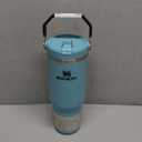 Stanley IceFlow 2.0 Flip Straw Tumbler with Handle 30 oz | Twist On Lid and Flip Up Straw | Leak Resistant Water Bottle | Insulated Stainless Steel | BPA-Free | Exclusive Blue Cactus