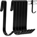 Yaocom 6 Pcs J Hook for Wire Shelving 3.6 Inch Large Heavy Duty Metal Shelf Hooks for Wire Shelves Racks Closet Shelving Accessories (Black)