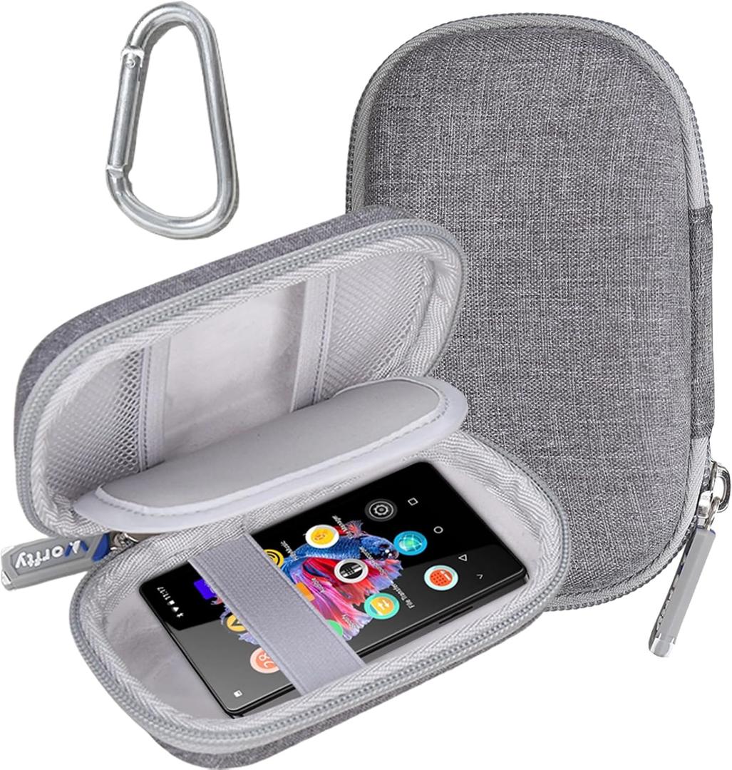 Mp3 Player Case for DODOSOUL/for Dingmi/for AiMoonsa/for innioasis/for TIMMKOO/for MYMAHDI/for Phinistec Music Bluetooth MP3 Mp4 Players & Earbuds & USB Cable (Grey, Case Only)