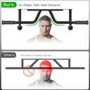 SELEWARE Heavy Duty Wall Mounted Doorway Pull Up Bar Multifunctional Joist Mount Chin Up Bar with Resistance Band Hooks & Ball Finger Training, Fully Welded Steel Construction Support to 500LBS