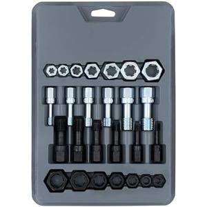 Lang Tools 2581 26-Piece Thread Restorer Tap and Die Set, black