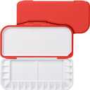 Mr. Pen- Airtight Watercolor Palette with Lid, 18 Wells & 2 Mixing Areas, Lightweight Sealing Paint Palette for Travel, Painting, Watercolor Mixing, Art Class and Studio Use (Red)