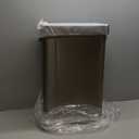 EKO Deluxe Mirage-T 50 Liter / 13.2 Gallon Touchless Rectangular Motion Sensor Trash Can, Matte Stainless Steel Finish