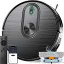 XIEBro Robot Vacuum and Mop Combo, 6500Pa Strong Suction, 2 in 1 Robotic Vacuum with Gyro Inertial Navigation, 200 Min Runtime, App/Wi-Fi/Voice Control, Slim, for Pet Hair, Hard Floor, Carpet
