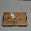 Ofargo Stainless Steel Meat Injector Syringe Kit with 4 Marinade Needles for BBQ Grill Smoker, Valentines Day Gifts for Men Dad Husband Him, 2-oz Large Capacity, Both Paper User Manual and E-Book Recipe