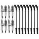 8PCS 41-110 Spark Plugs & M8-48322 Spark Plug Wires Compatible with Chevrolet Express 1500/2500/3500 2011-2019 Silverado 5.3 6.0L 6.2L, Cadillac Escalade Gmc Yukon Sierra Savana# 19297035 9748uu
