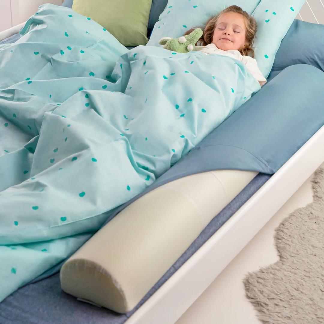 BANBALOO 2 Pack Bed Bumper for Toddlers 53" | Foam Bed Rails for Queen, King, Twin, Full-Size Beds | Toddler Barrier | Safety Rail Guard for Kids | Portable Foam Bumpers for Travel and Home Use ( Classic (53"))