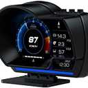 wiiyii Car HUD Head Up Display P6, OBD+GPS Smart Gauge, Works Great for Most Cars