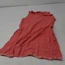 Famulily Womens Cute Sleeveless Ruffled Deep V Neck Tank Tops Cotton Linen Tops for Summer Casual Side Split Raw Hem Tops L