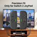 3 x WEOTOO 2-Pack Controller Wrist Strap Compatible with Switch 2 JoyCon, Ergonomic Lanyard Replacement Accessories for Switch 2 (2025) JoyCon Controllers  Black