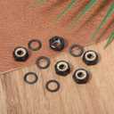 16 PCS Skateboards Washers Skateboard Truck Nuts Roller Skate Washers Skate Truck Hardwares Skateboard-Truck Hardware Longboard Accessories for Longboard (Black)