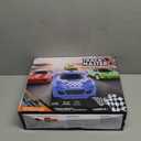 Slot Car Race Track Sets with 4 High-Speed Racing Car, Battery or Electric Race Car Track for Boys and Kids, Dual Racing Game Lap Counter Circular Overpass Track, Gifts Toys for Boys Kids Age 6 7 8-12